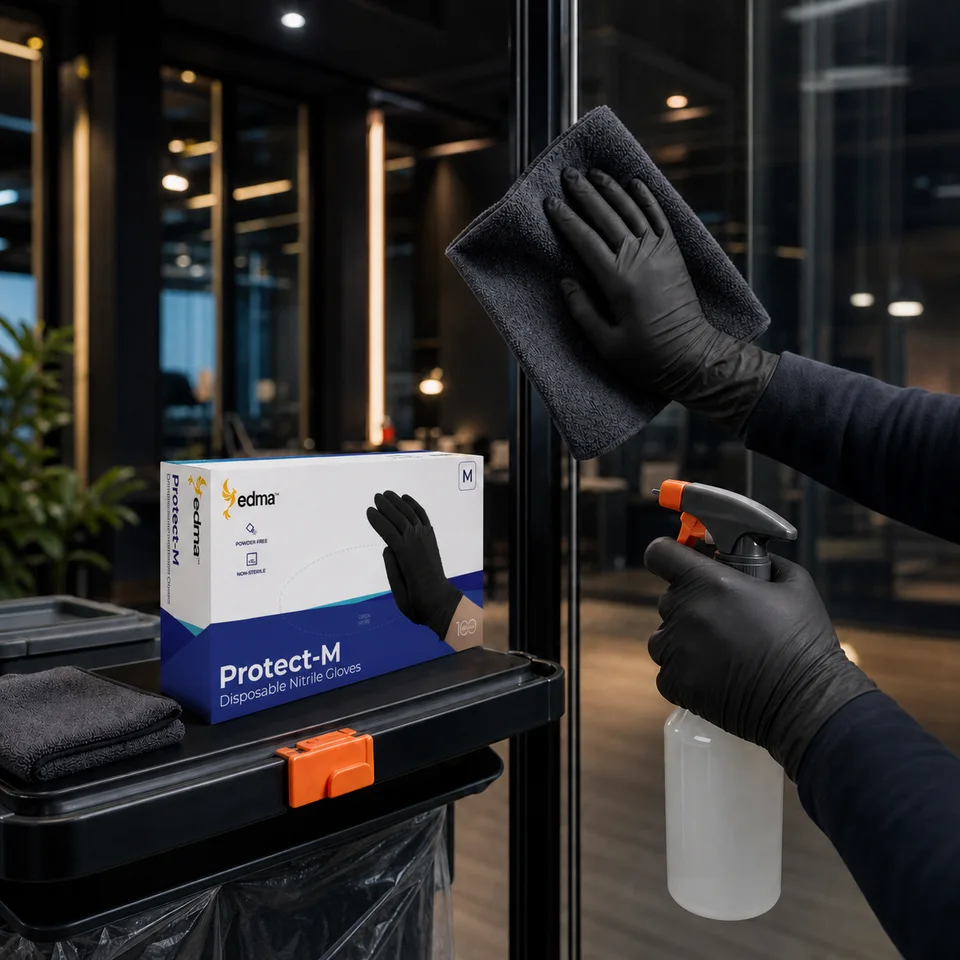 Protect-M in use — professional cleaning