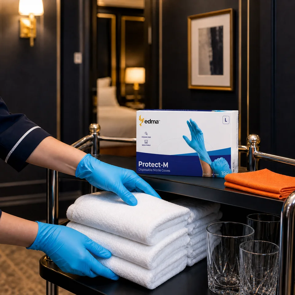 Protect-M in use — hospitality