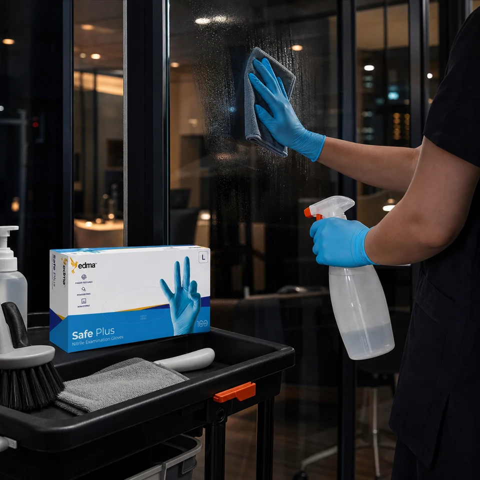 Safe Plus in use — cleaning