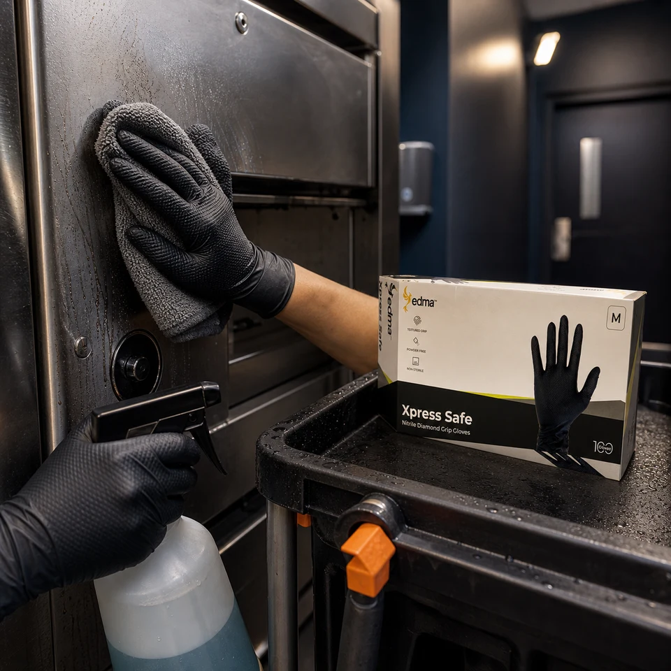 Xpress Safe in use — cleaning & sanitation