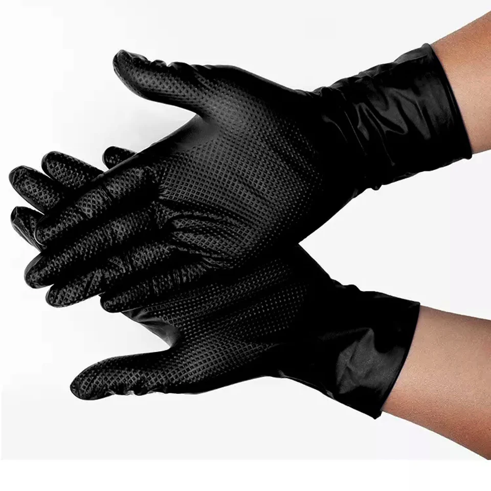 Xpress Safe — diamond grip — raised texture across palm and fingers